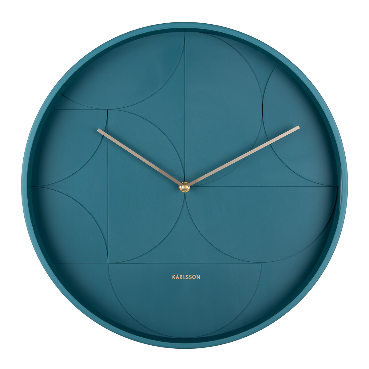 40cm echelon dark blue wall clock, dark blue, Karlsson | La Redoute