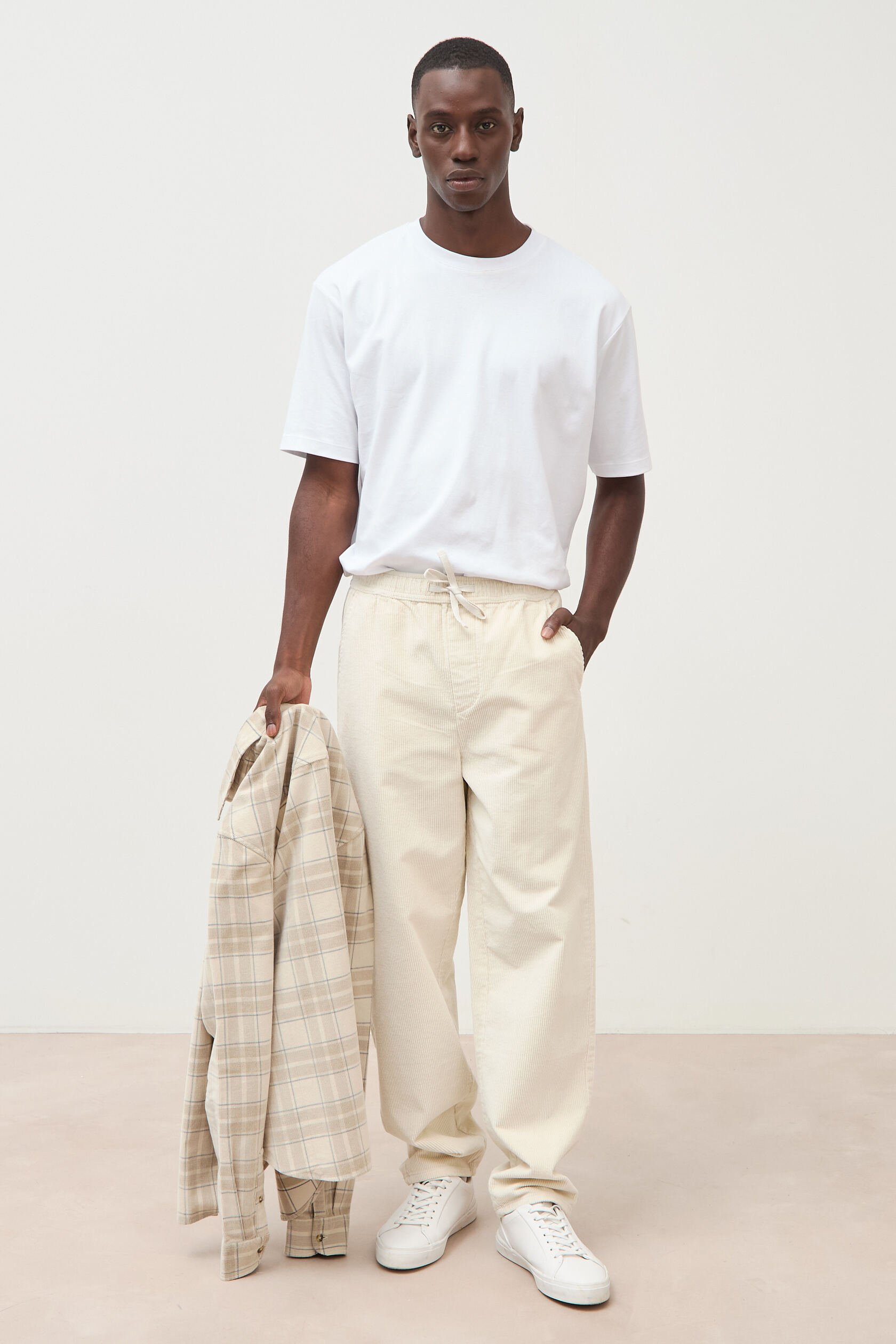 Pantalon large en velours, BONOBO