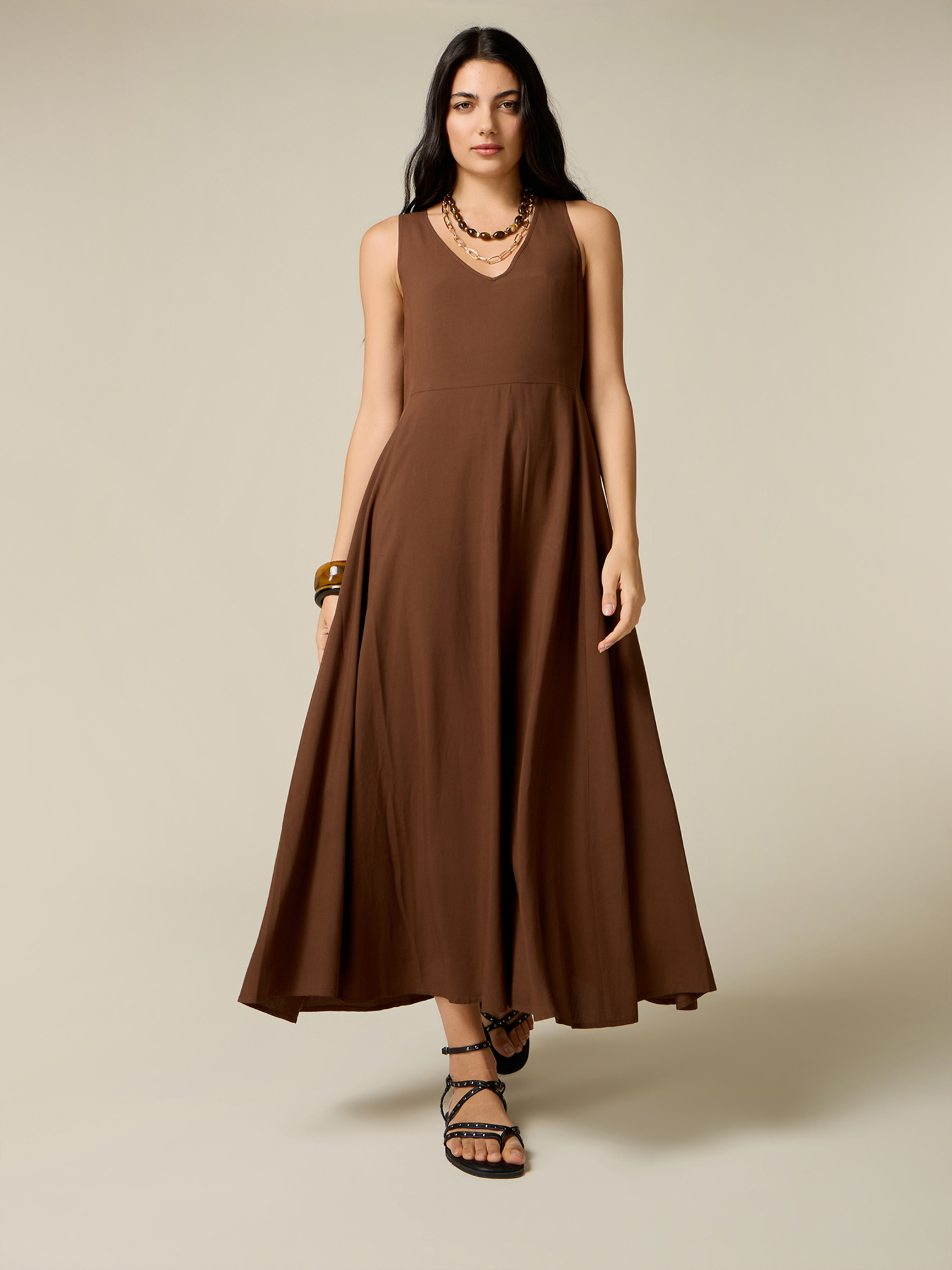 Robe longue en viscose, OLTRE