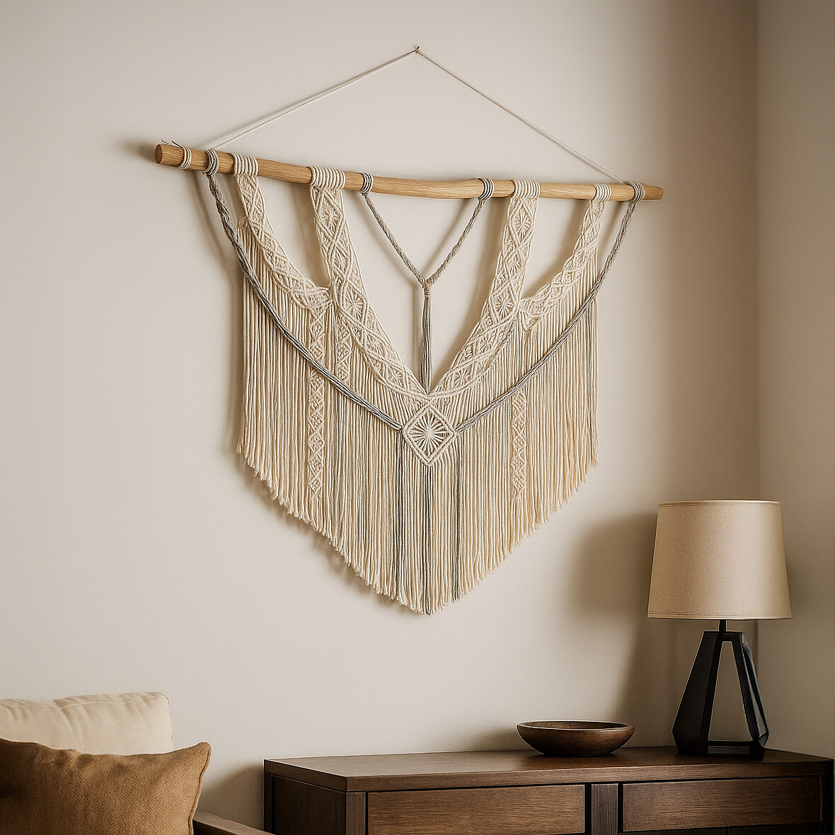 Decoração de parede em macramé FLOW, Macramar, MACRAMAR