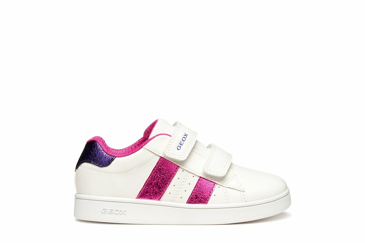 Kids Eclyper Breathable Trainers with Touch 'n' Close Fastening, GEOX