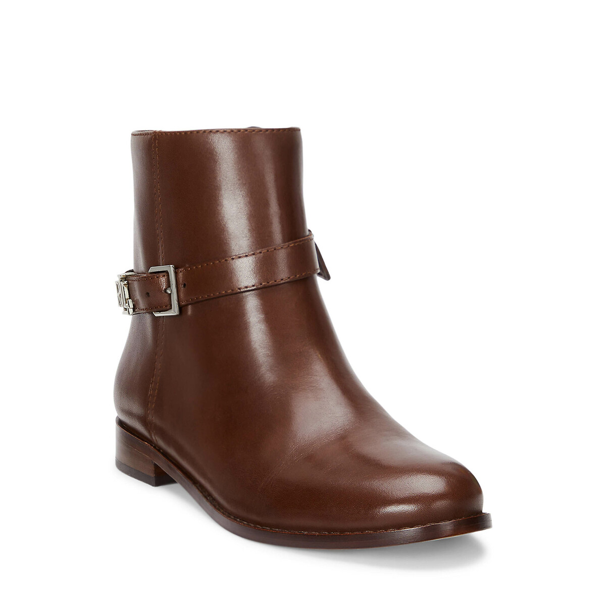Lauren Ralph Lauren Botas de tacón plano y piel lisa BROOKE — foto 2