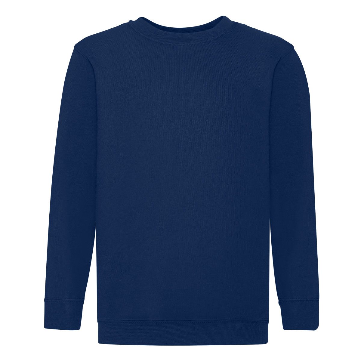 Sweat-Shirt Garçon Fruit Of The Loom - Bleu Marine, Taille 14-15 Ans, Col Rond, Manches Longues