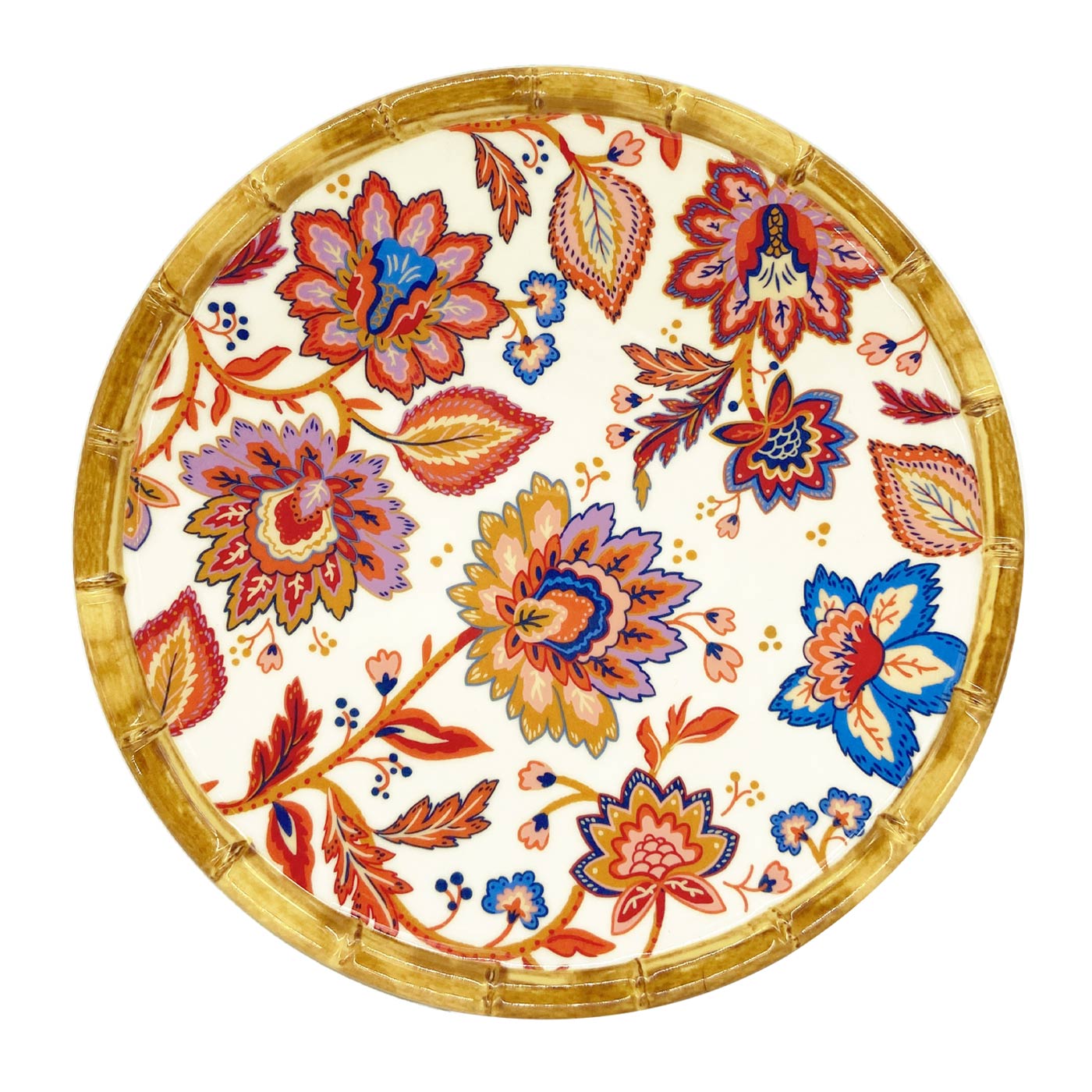 Petite assiette mélamine Jaipur 23 cm, LES JARDINS DE LA COMTESSE
