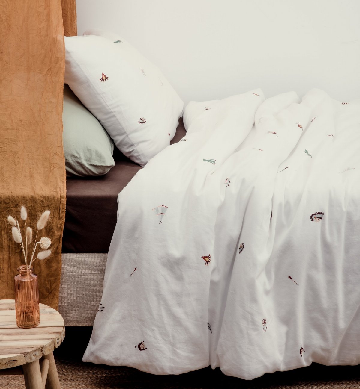 Housse de couette 1 personne en coton bio, PETITE PLUME, KADOLIS