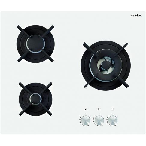 Plaques gaz dessus verre AV 635 HWH, AIRLUX