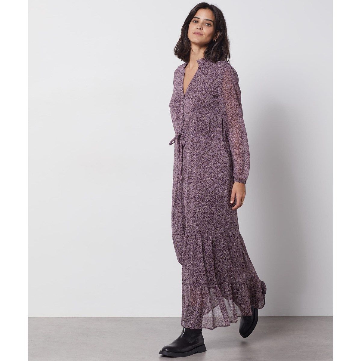 Robe longue fluide hiver La Redoute