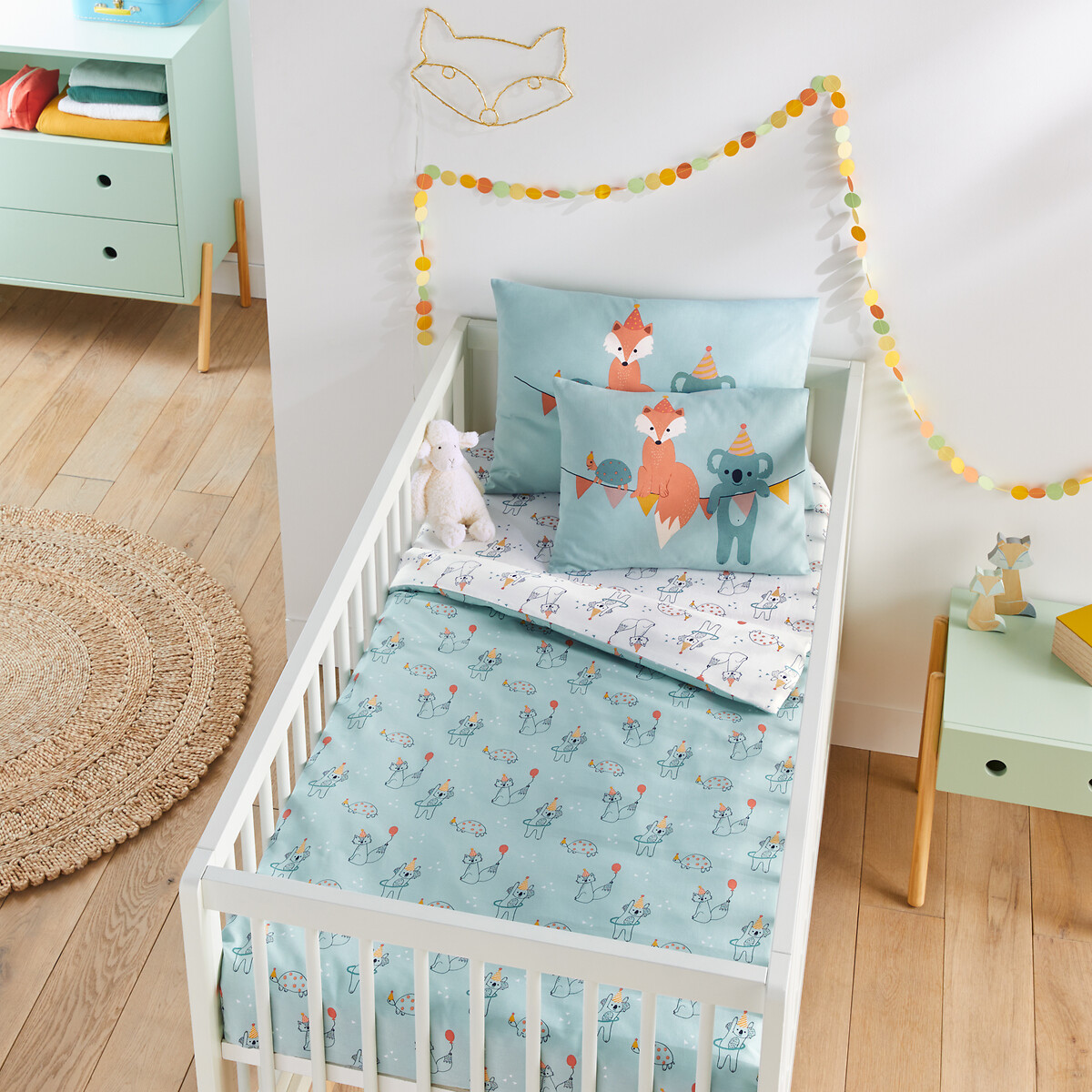Housse De Couette Coton Biologique Mini Party Imprime La Redoute Interieurs La Redoute