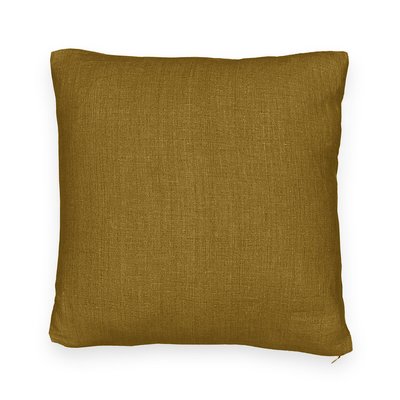 Onega Washed Linen Cushion Cover LA REDOUTE INTERIEURS