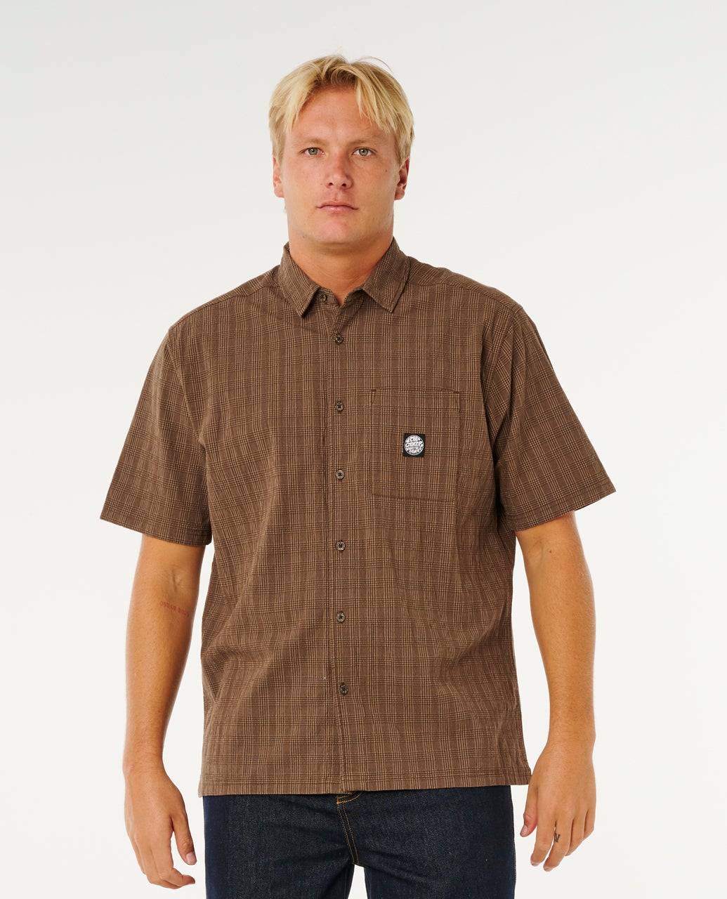Chemise à manches courtes PREMIUM SURF CHECK, RIP CURL