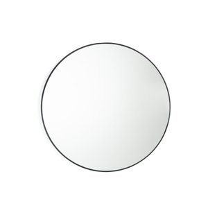 Miroir rond en métal acier Ø60 cm, Iodus