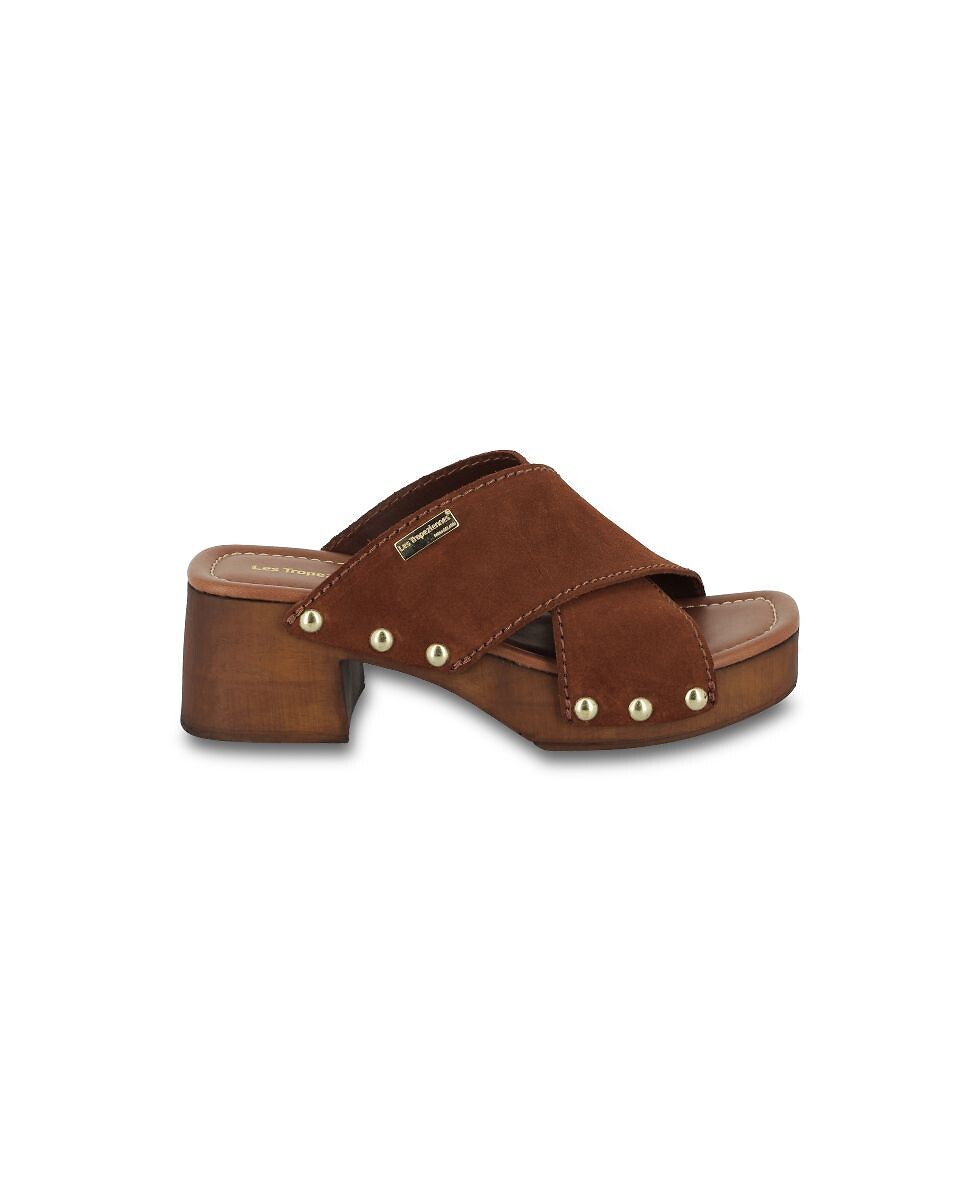 Pipa Suede Heeled Mules, LES TROPEZIENNES PAR M.BELARBI