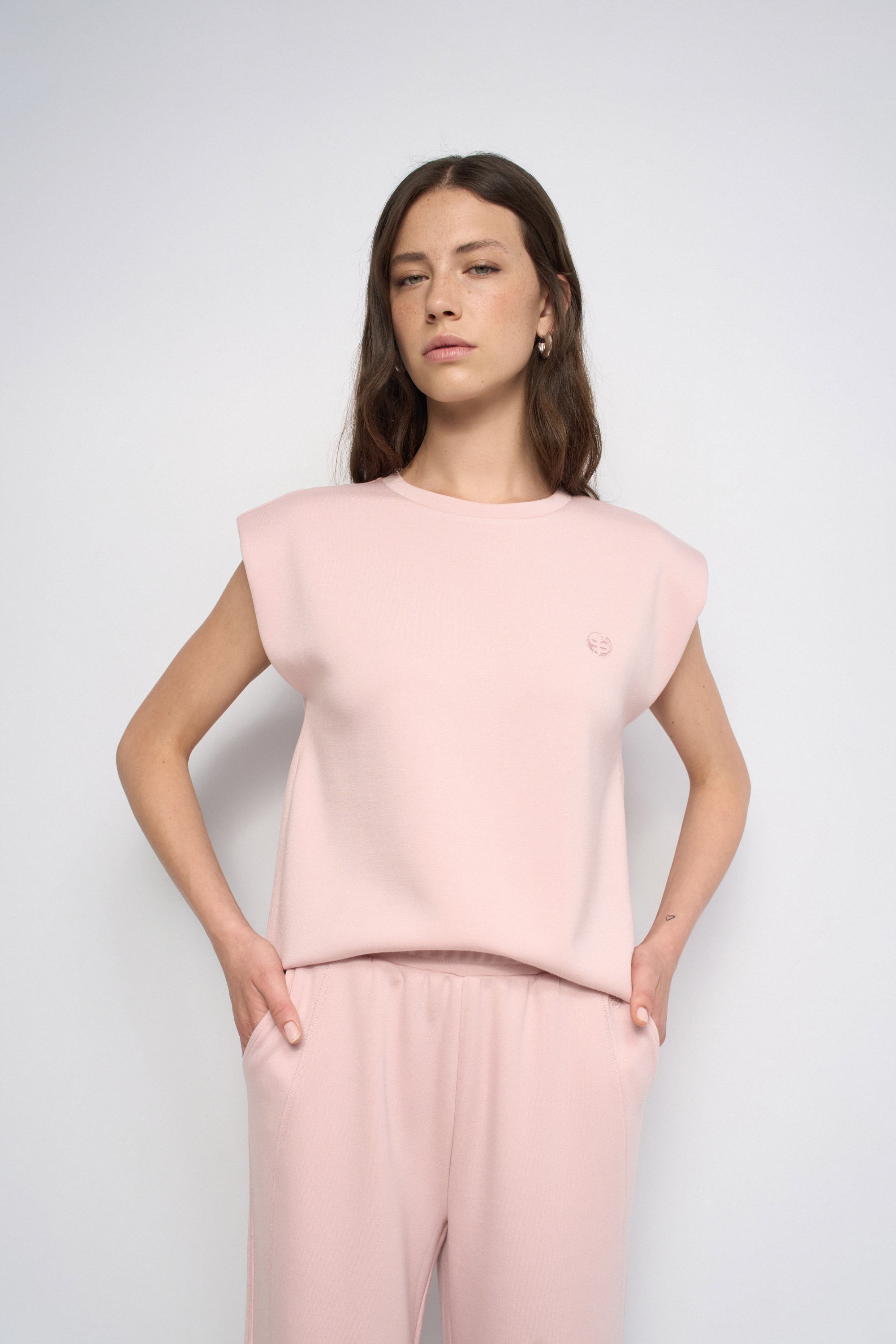 T-SHIRT À ÉPAULETTES, SALSA JEANS