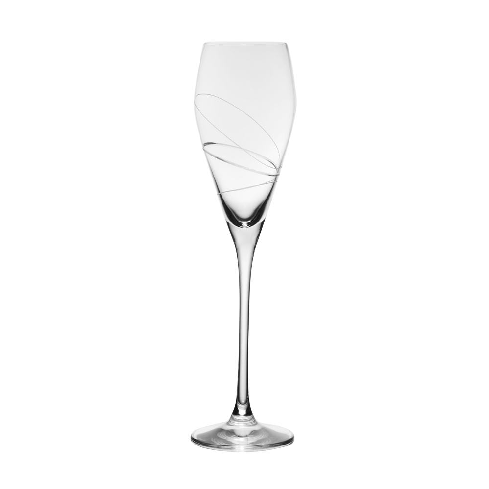 Flûte à Champagne Silhouette 22 cl en cristallin taillé (lot de 6), RONA