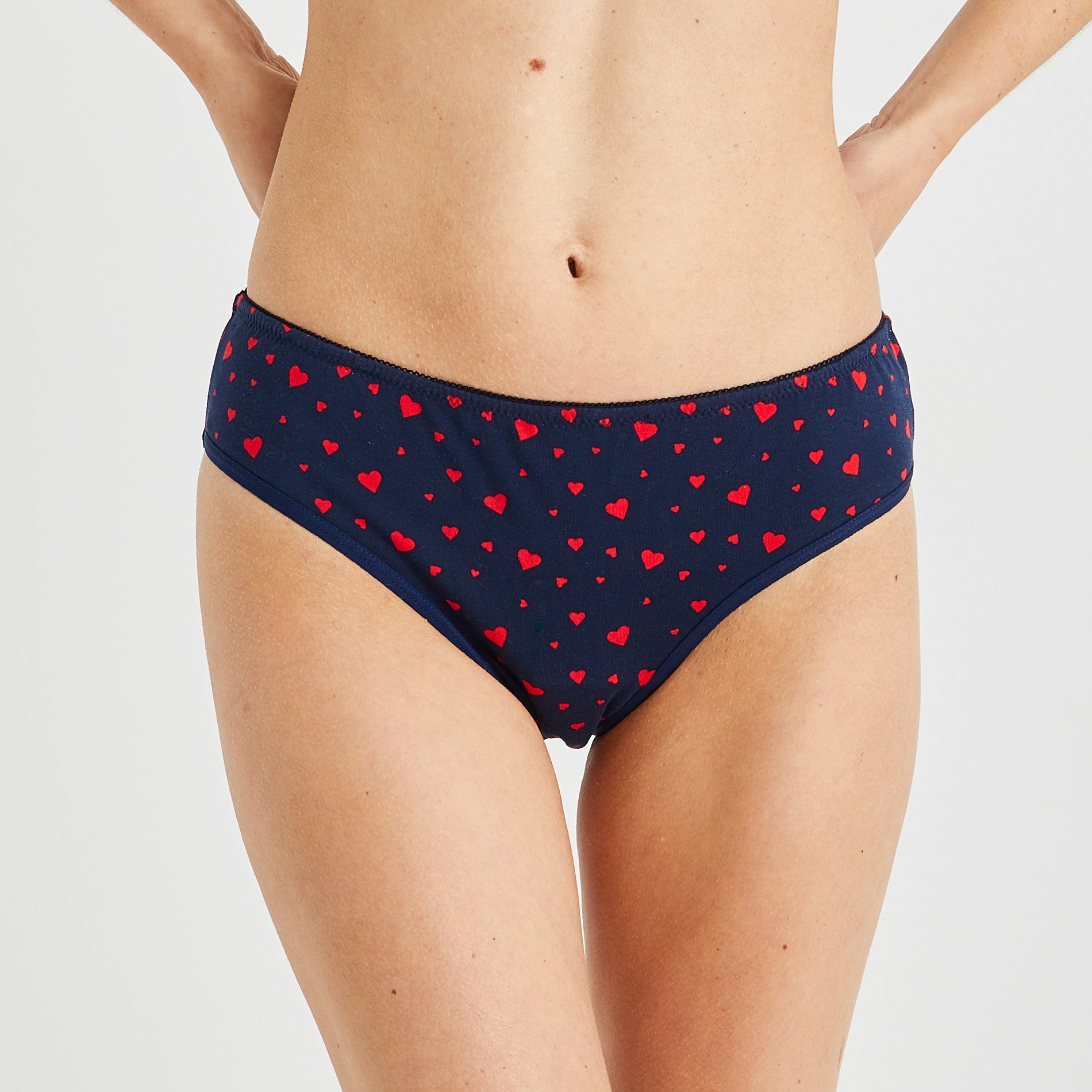 Culotte menstruelle imprimée contenant du coton BIO, MONOPRIX