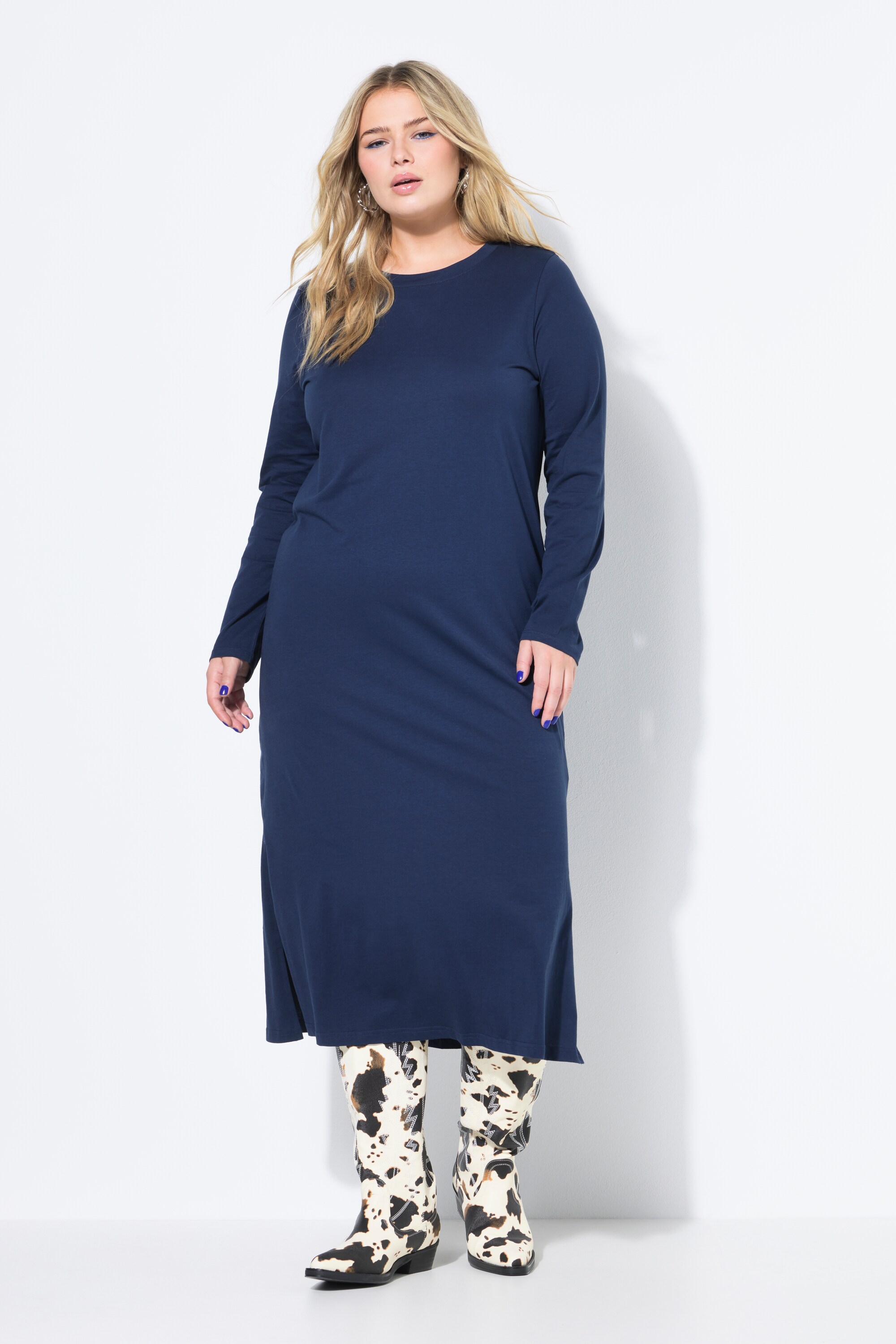 Robe maxi en jersey, manches longues, STUDIO UNTOLD