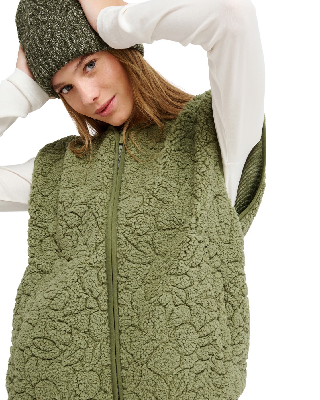 Gilet Sherpa zippé BEST TOWN., ROXY