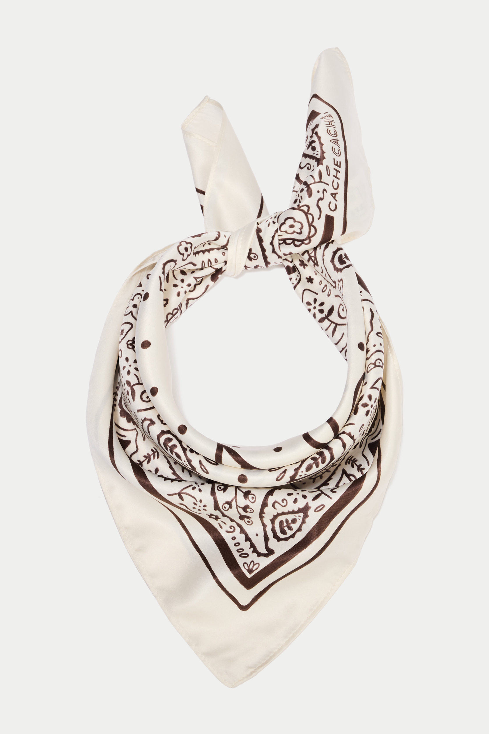 Foulard satiné soyeux, CACHE CACHE