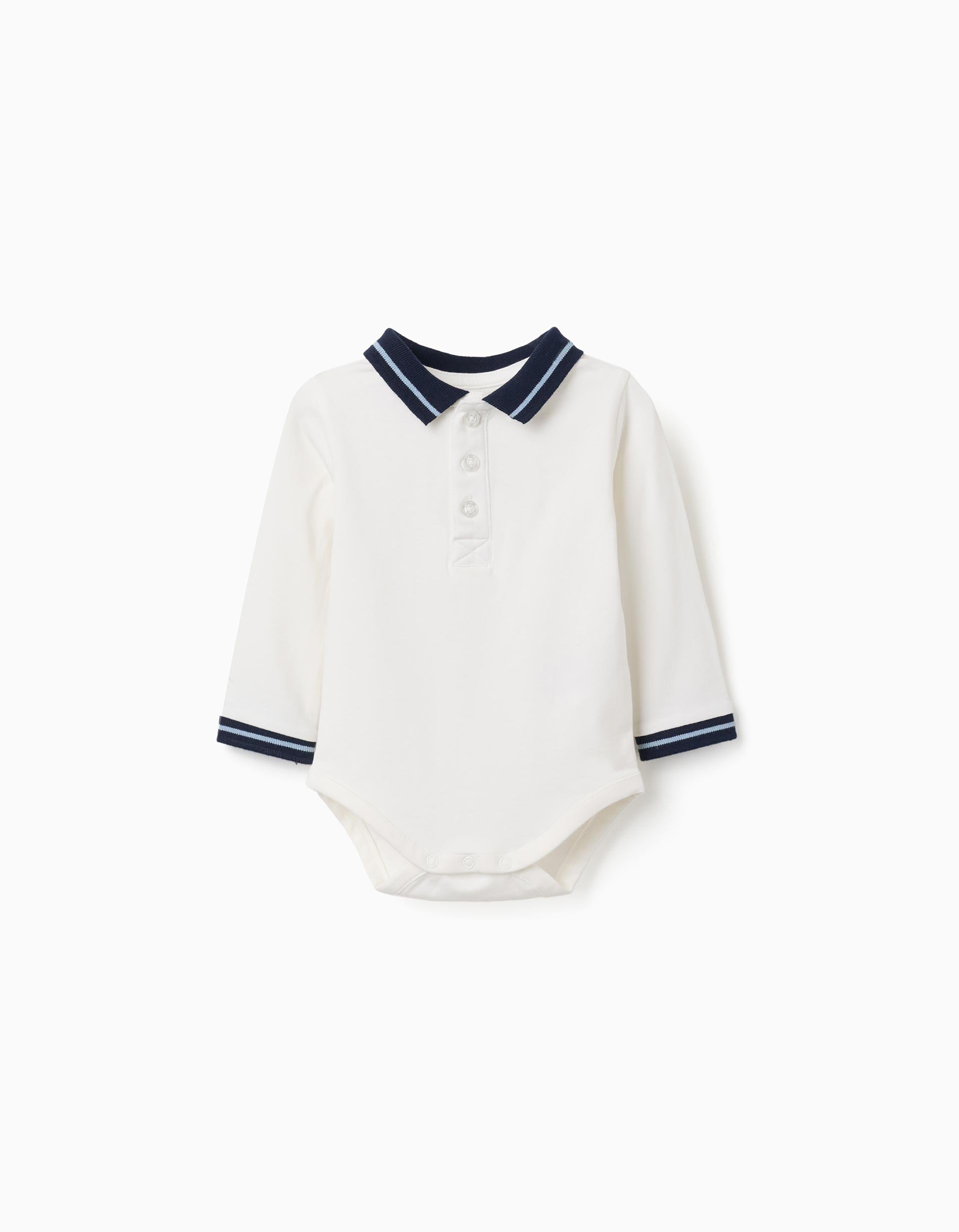 Body polo en coton avec col contrastant, ZIPPY