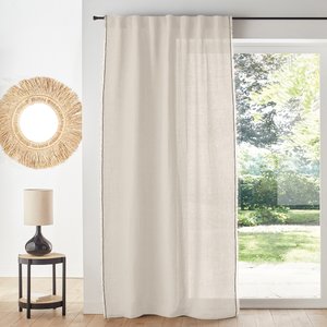 Menorca Cotton & Linen Curtain with Hidden Tabs LA REDOUTE INTERIEURS image