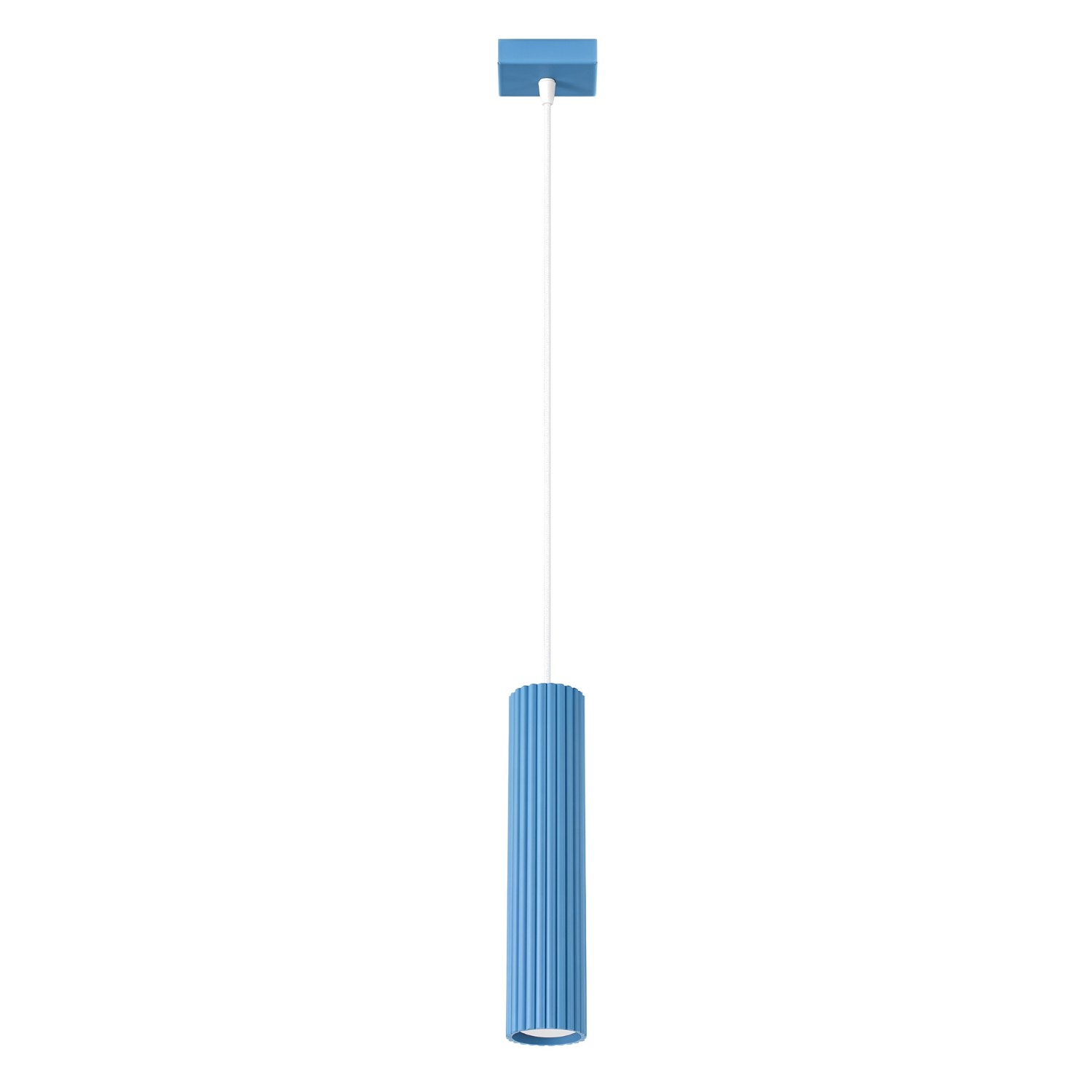 Suspension Aluminium Bleu GU10 1 KARBON, EDEN