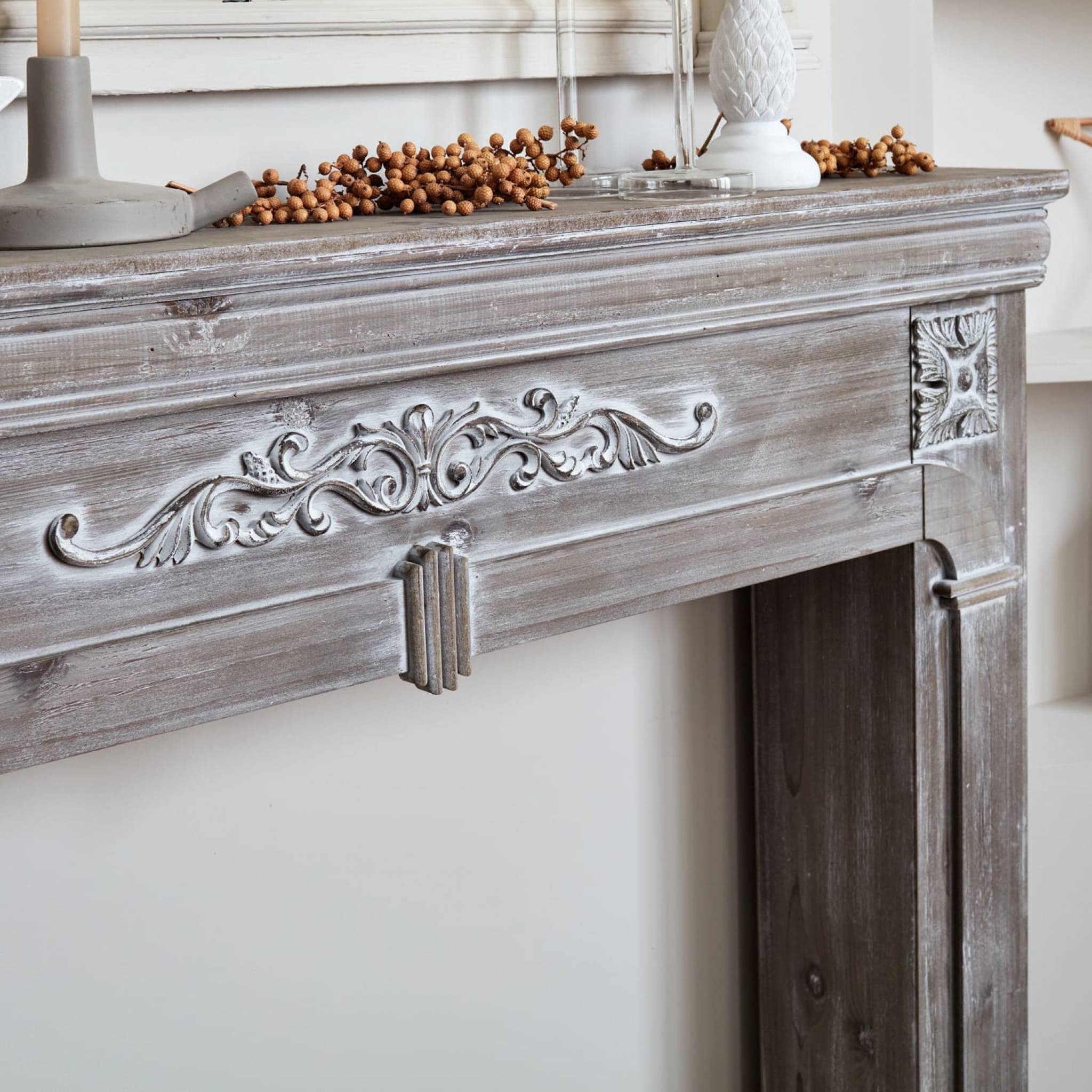 Romantique Bordure/console pour Cheminée, Décoration murale, Bord du