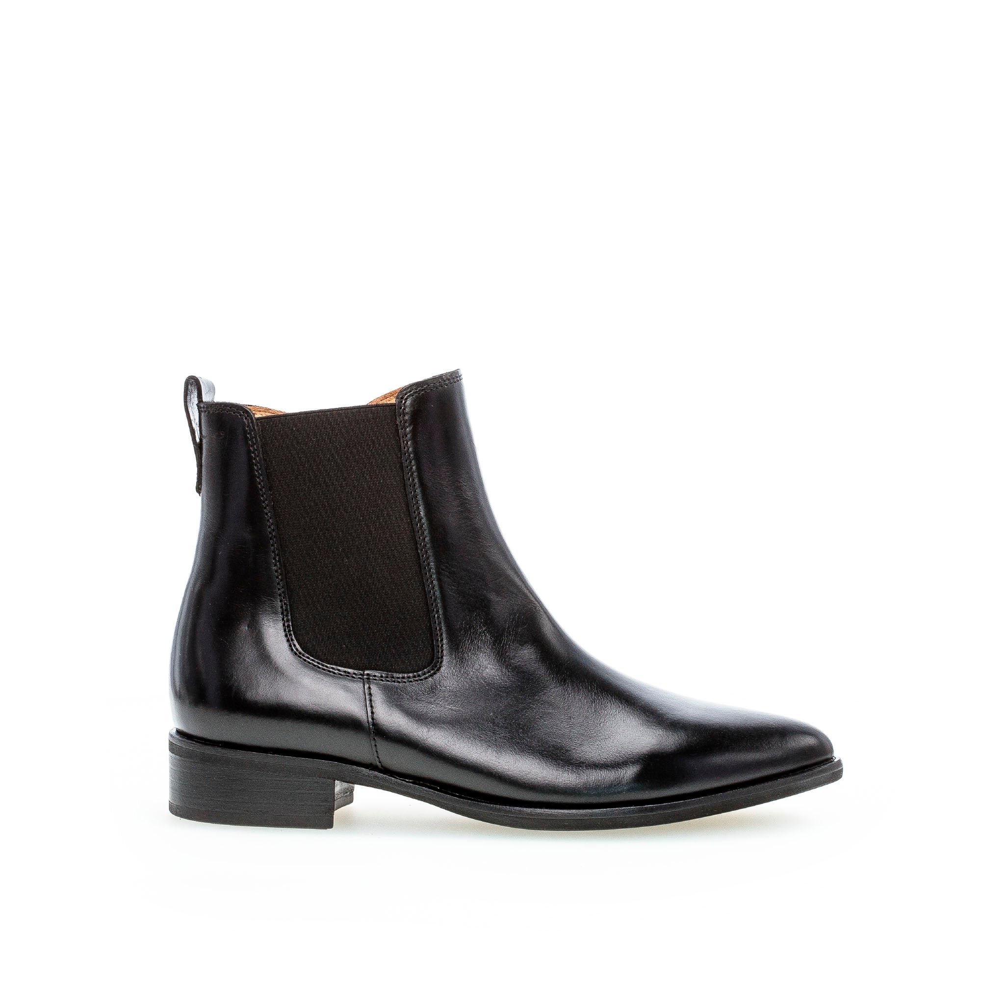 Bottines en cuir lisse à talon bloc, GABOR