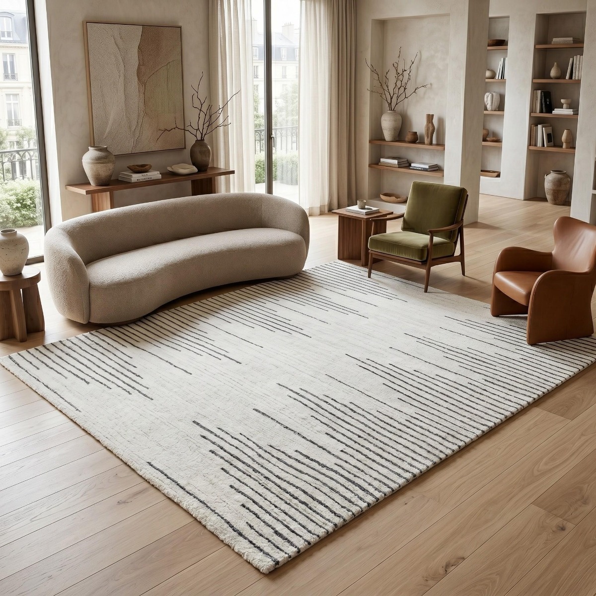 Tapis doux graphique SCANDINAVE, THE DECO FACTORY