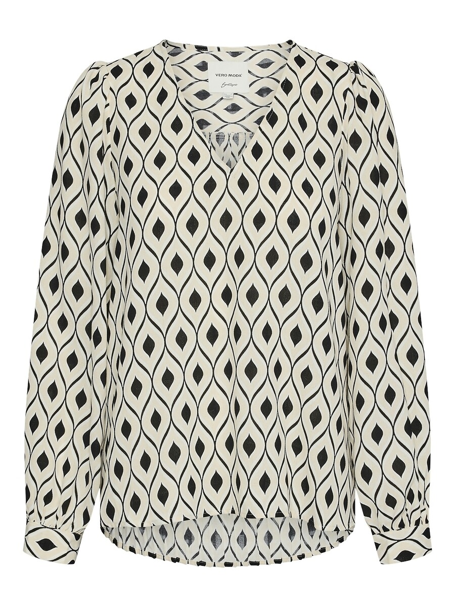 Blouse imprimée col V, VERO MODA
