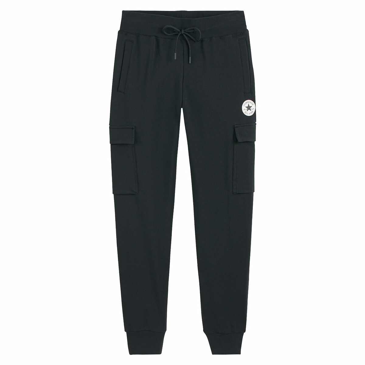 Image of Chuck Patch Cargo Joggers with Logo Print in Cotton