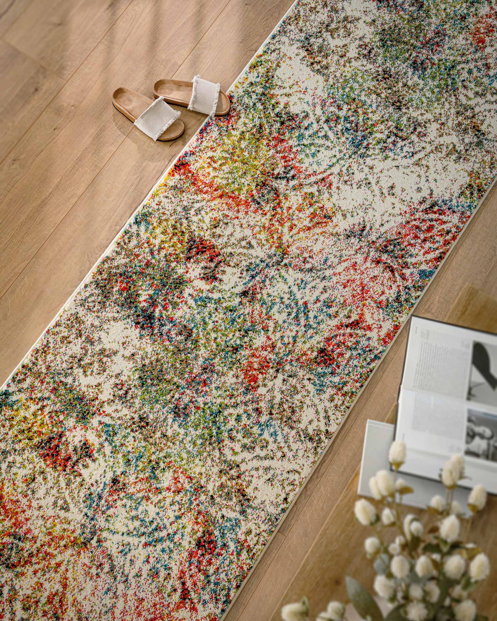 WECONhome Modernina 2.0, tissé machine, tapis poils courts, certifié OEKO-TEX® (n° 11.HTR.94219) (80 x 230 cm, multicolore) , Modernina 2.0, ESPRIT