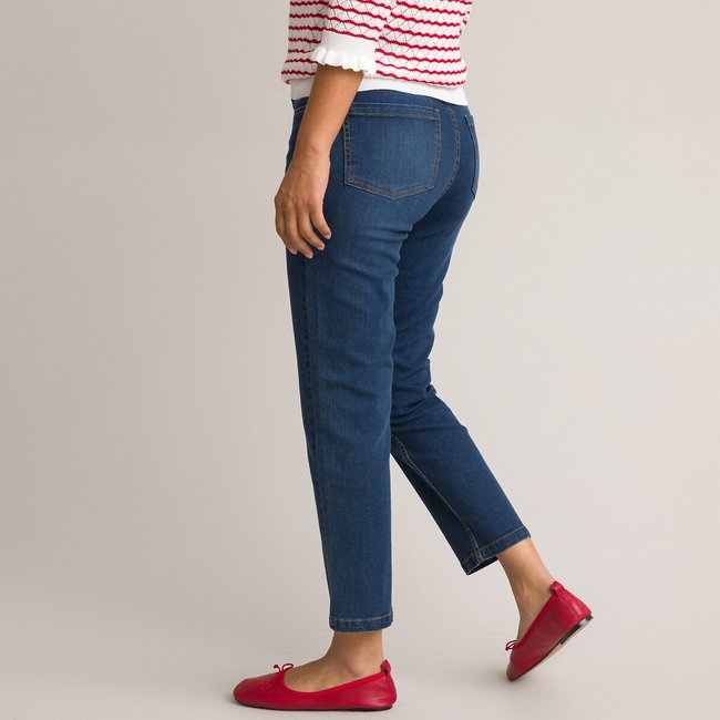 Verkorte slim jeans, in Bio katoen - LA REDOUTE COLLECTIONS