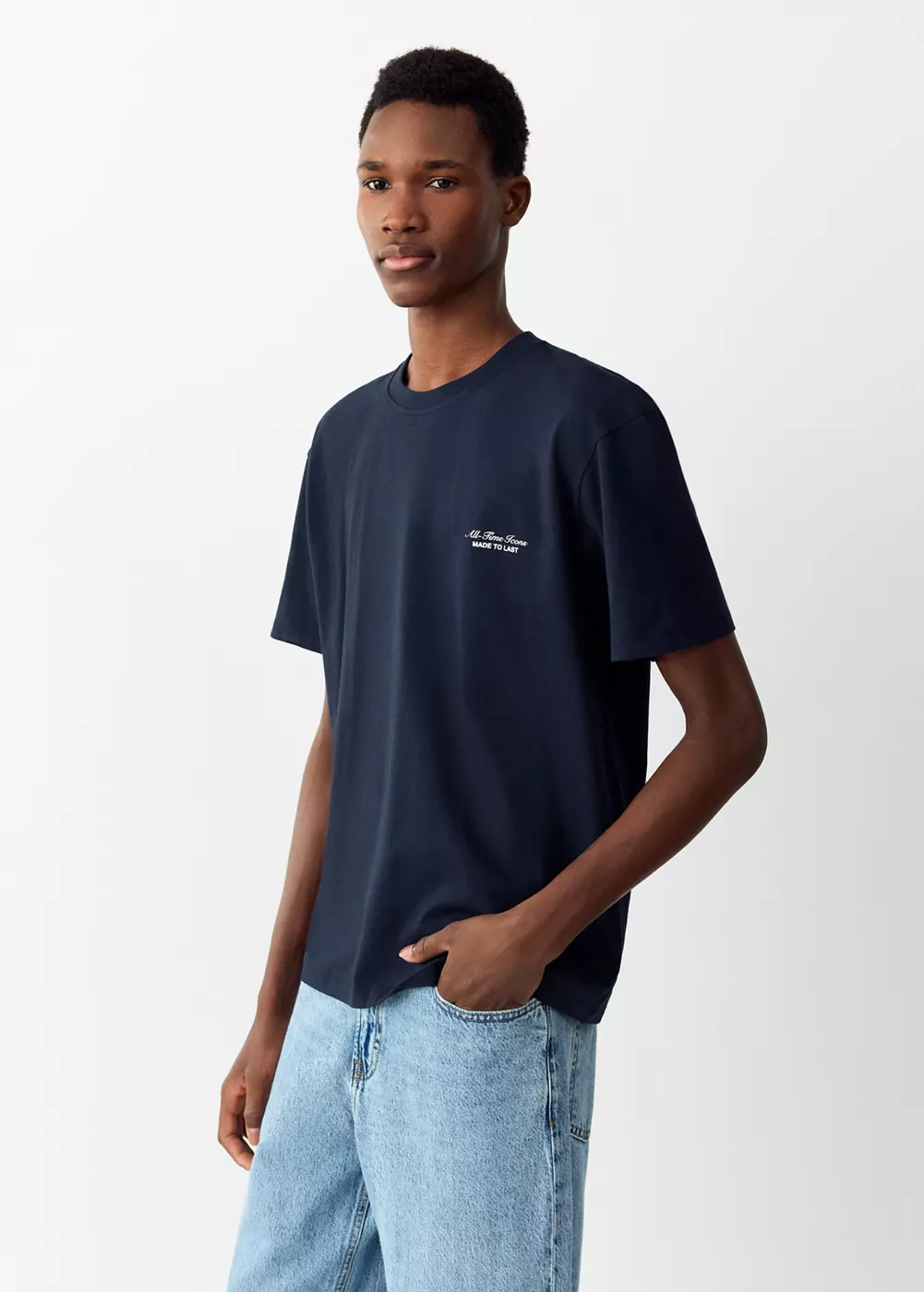 T-shirt 100 % coton imprimé, MANGO TEEN