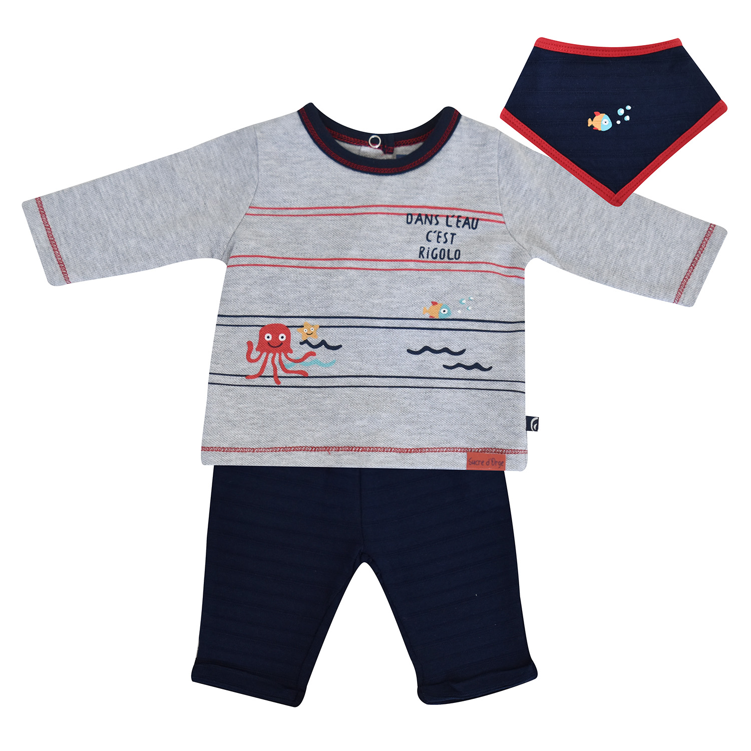 Tshirt pantalon et bandana evan, SUCRE D'ORGE