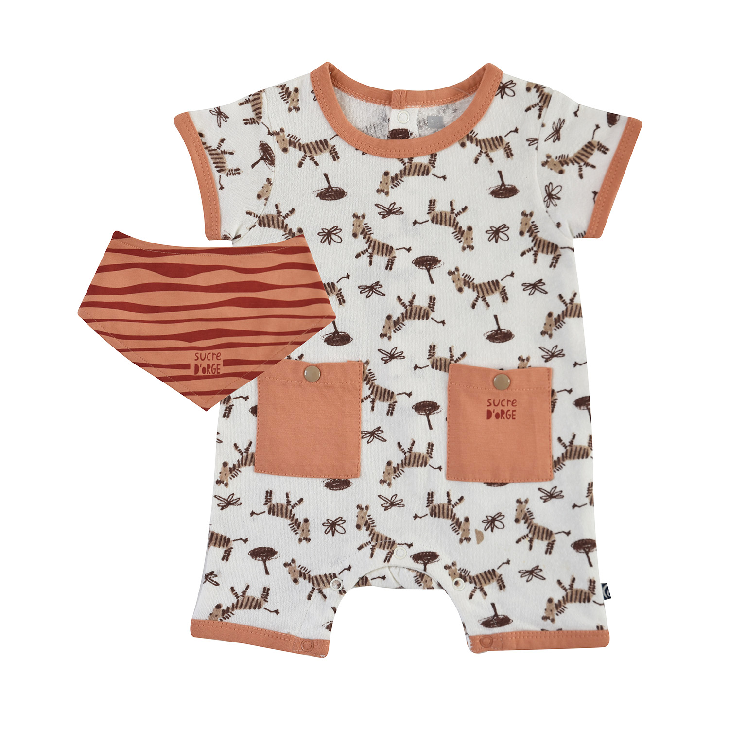Combicourt imprime et bandana esteve, SUCRE D'ORGE