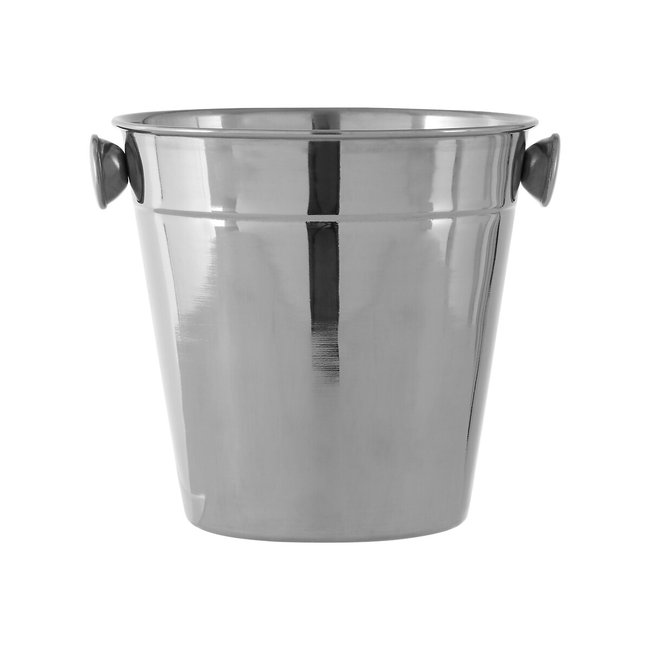 Ice Bucket in Shiny Stainless Steel, silver-coloured, SO'HOME
