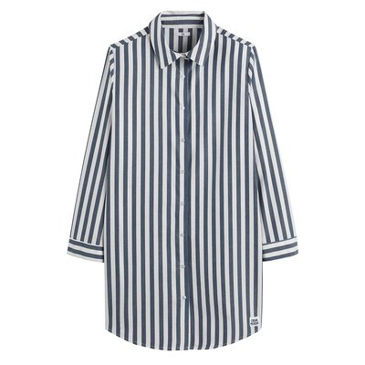 Cotton Loose Fit Nightshirt in Striped Print LA REDOUTE COLLECTIONS