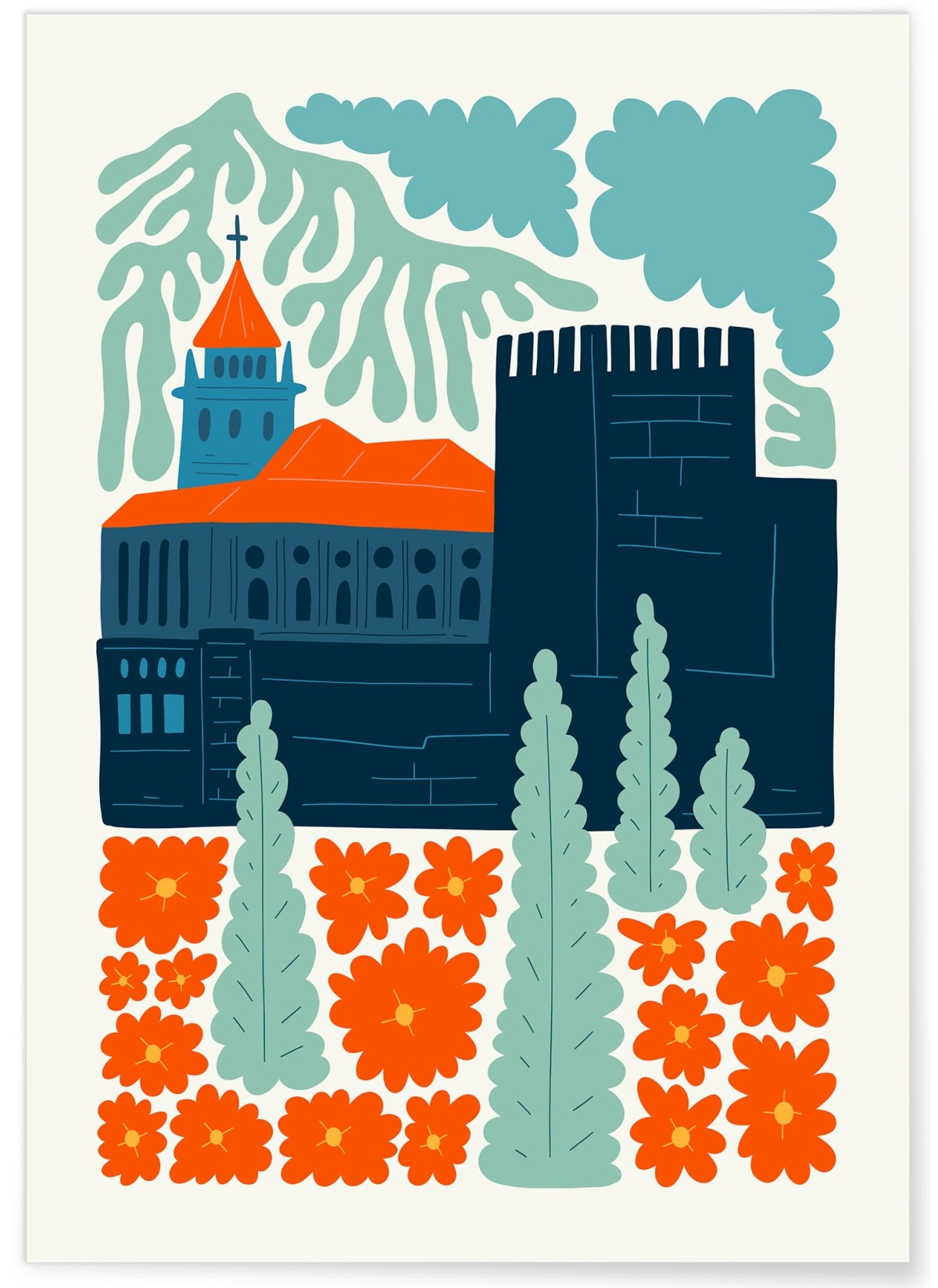 Affiche Espagne Alhambra, L'AFFICHERIE