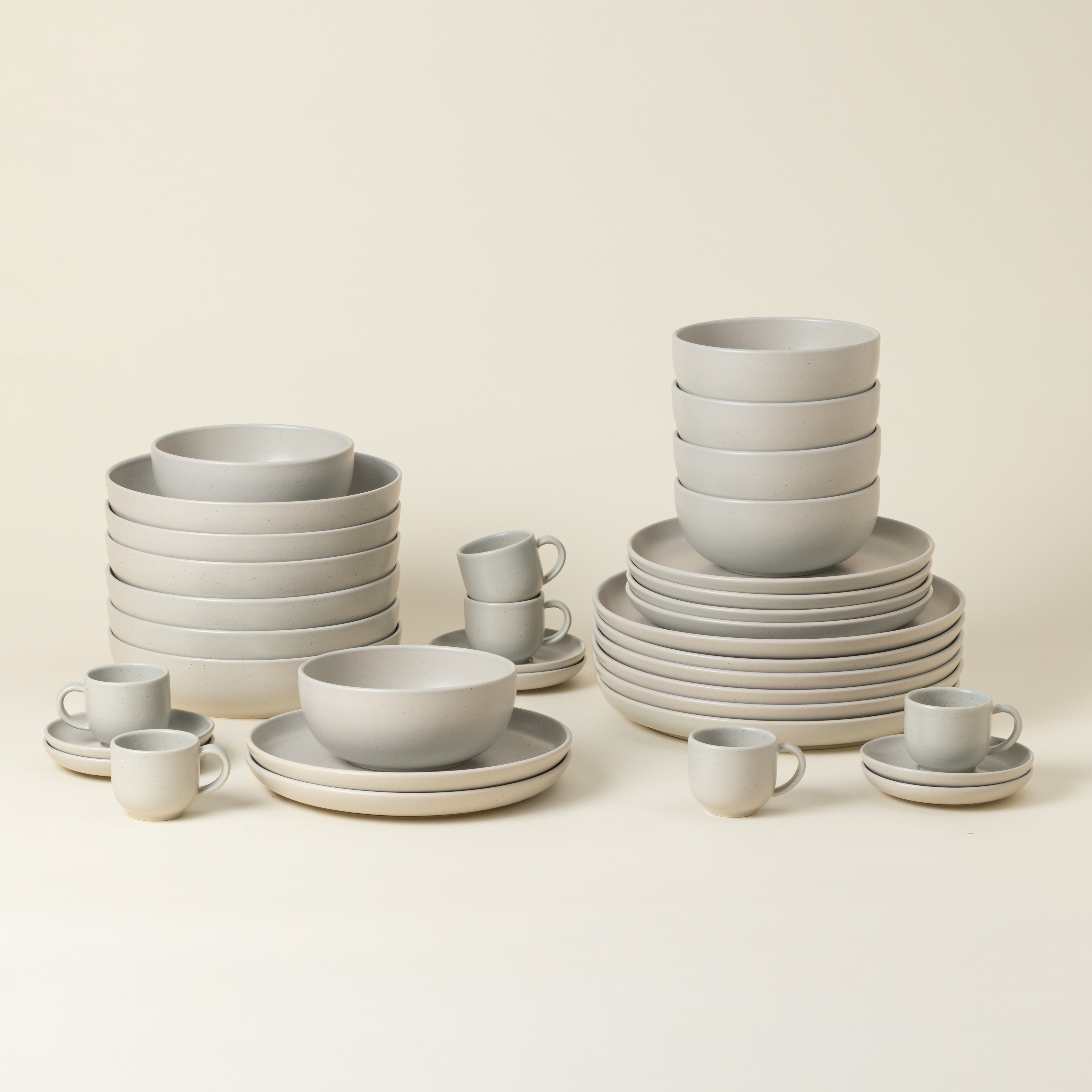 Set Table 30 Pièces avec Tasse et Soucoupe à Café Pacifica by Casafina, COSTA NOVA