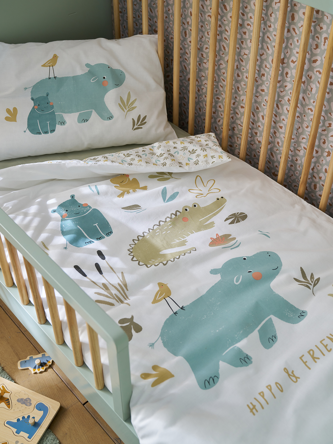 Parure housse de couette + taie d'oreiller BAYOU, VERTBAUDET