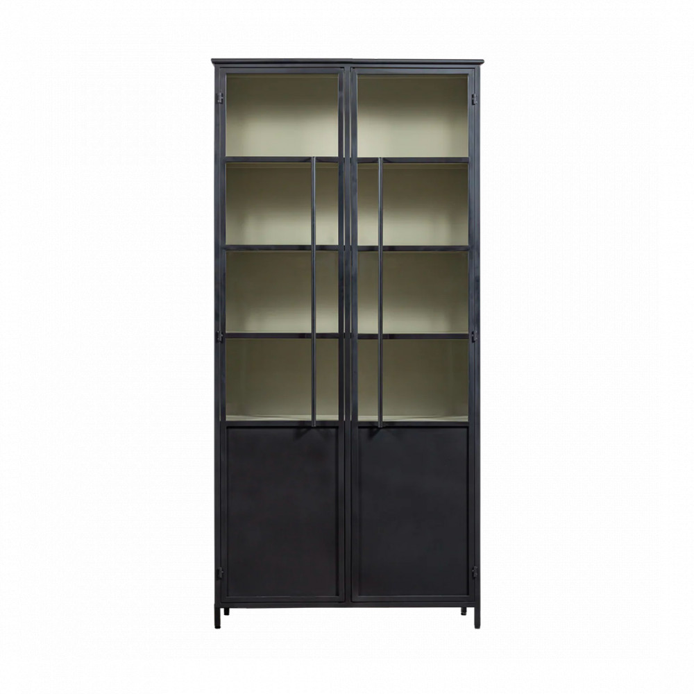 Vitrine 2 portes en métal H200cm- EXHIBIT XL, WOOOD