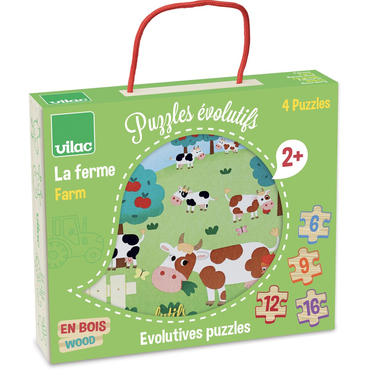 Puzzle cadre 15 p - Tracteur à la ferme, Puzzle enfant, Puzzle, Produits