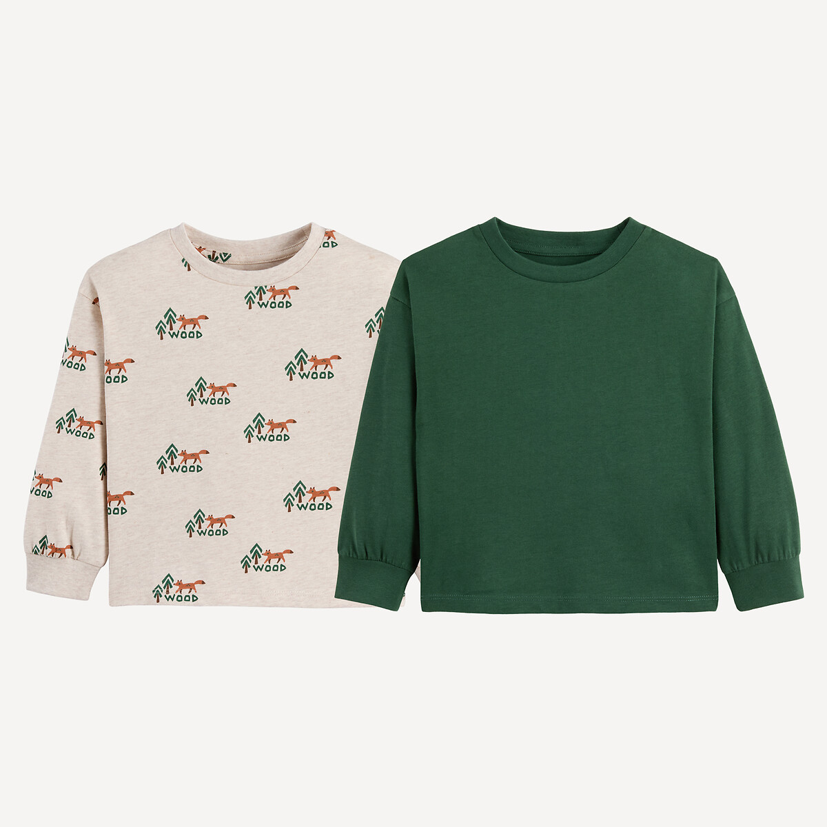 Lot de 2 t-shirts manches longues
