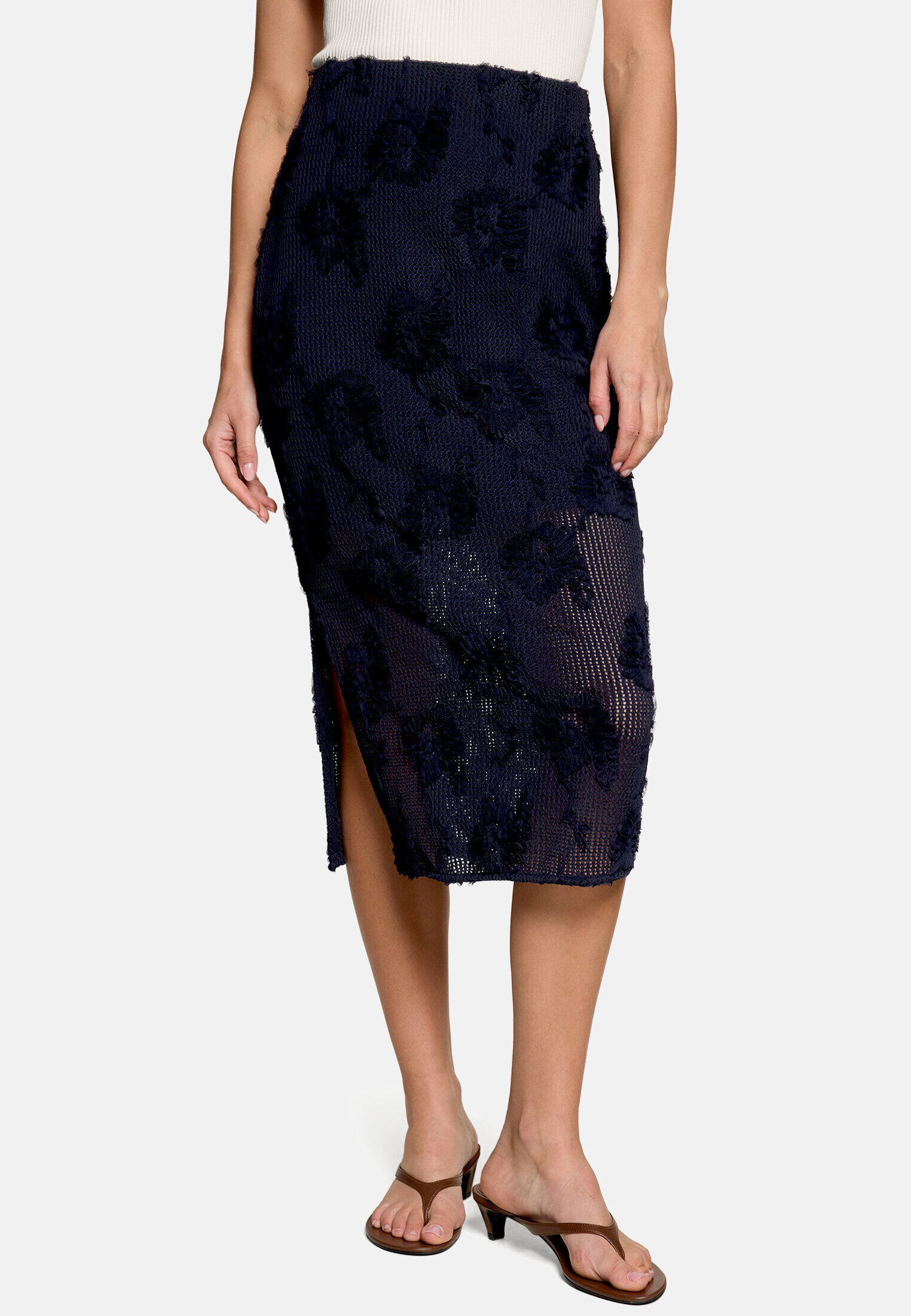 Jupe casual à taille élastique, ZERO