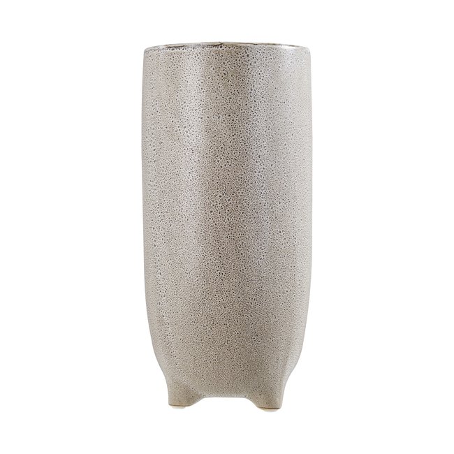 34cm Natural Speckled Stoneware Vase, natural, SO'HOME