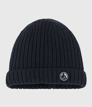 Bonnet Rayé Enfant Petit Bateau – Tricot Coton Doublé Polaire, Hiver Chaud Et Doux