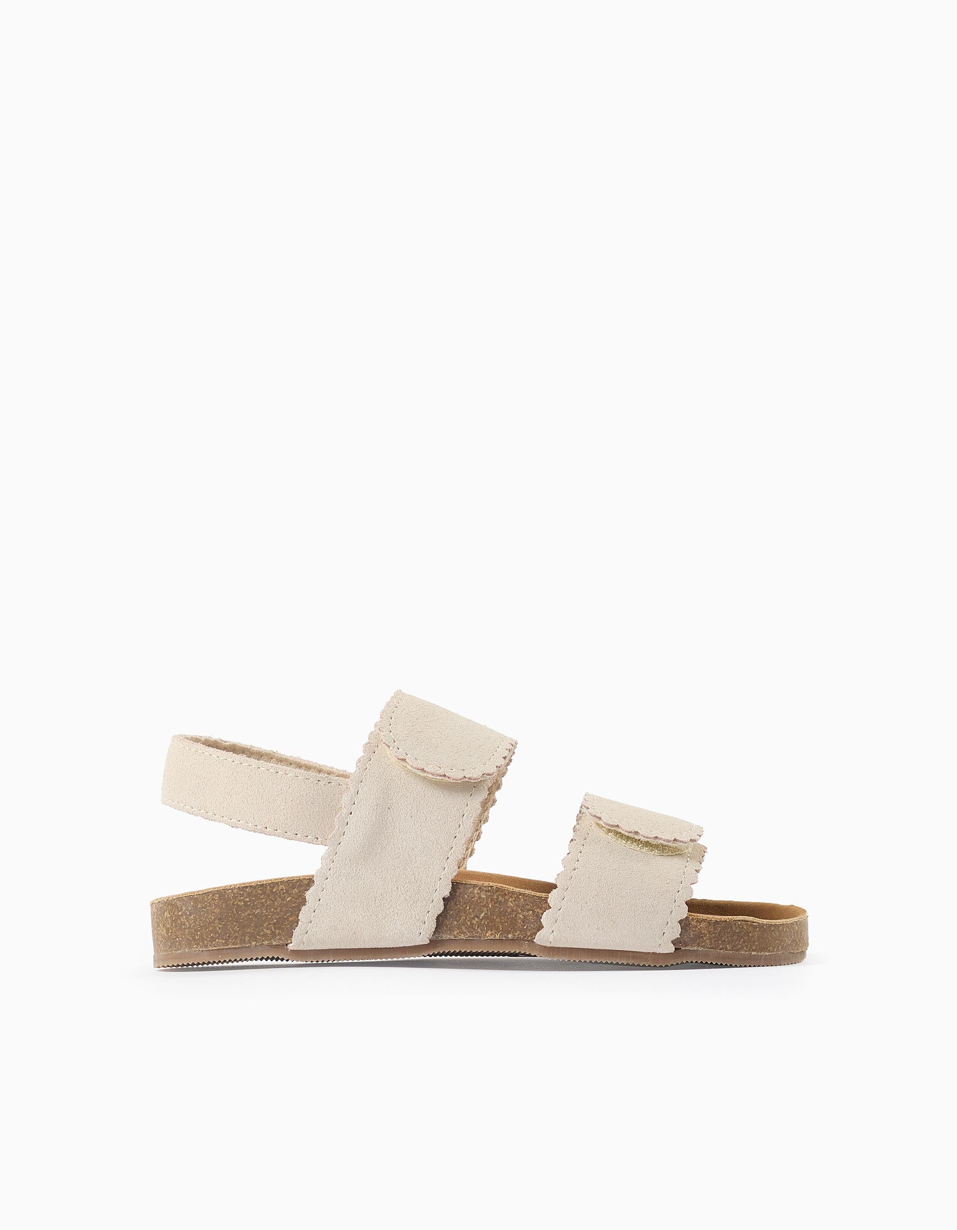 Sandales en daim avec fermeture à scratch, ZIPPY