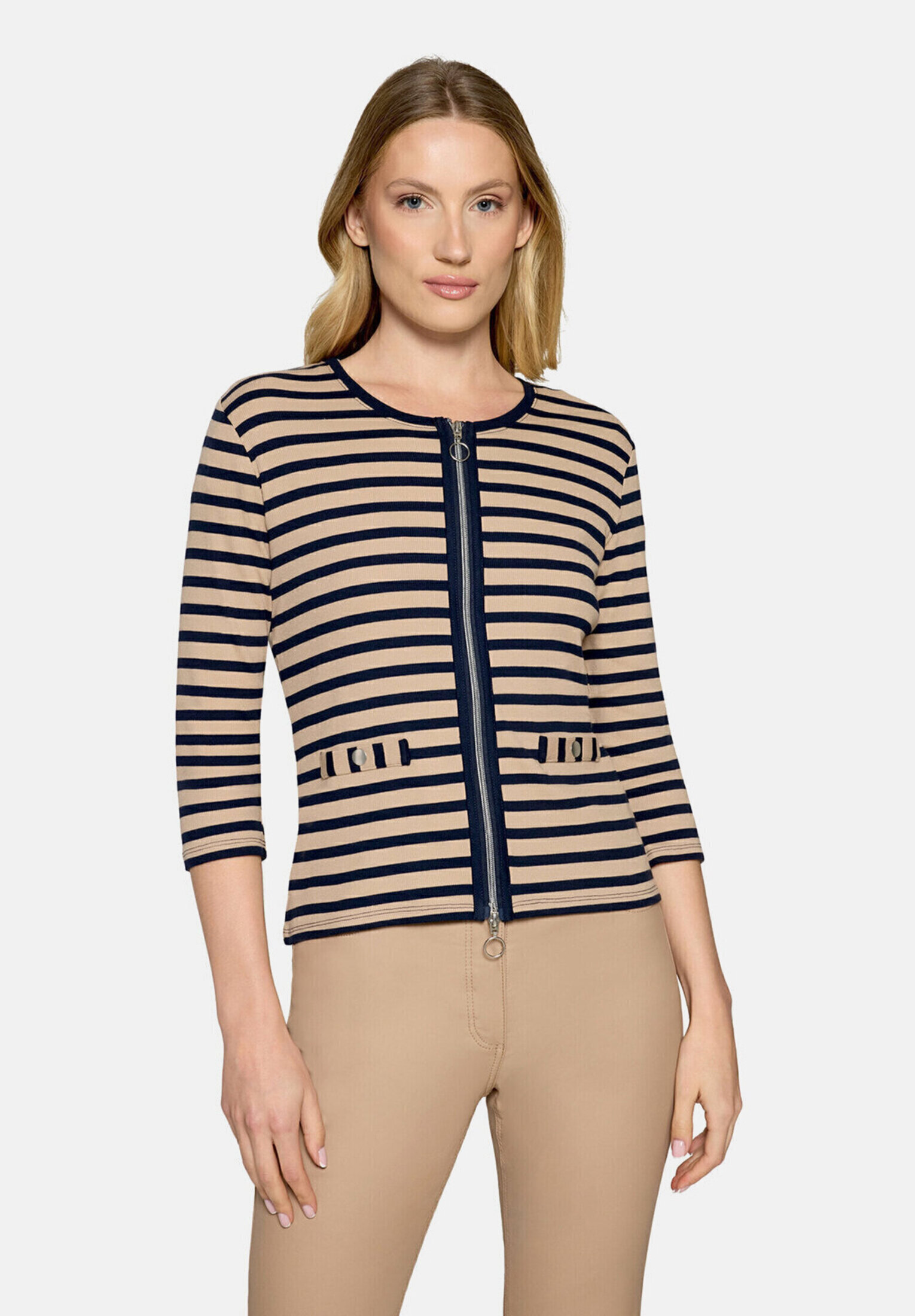 Cardigan façon t-shirt de texture côtelée, BETTY BARCLAY
