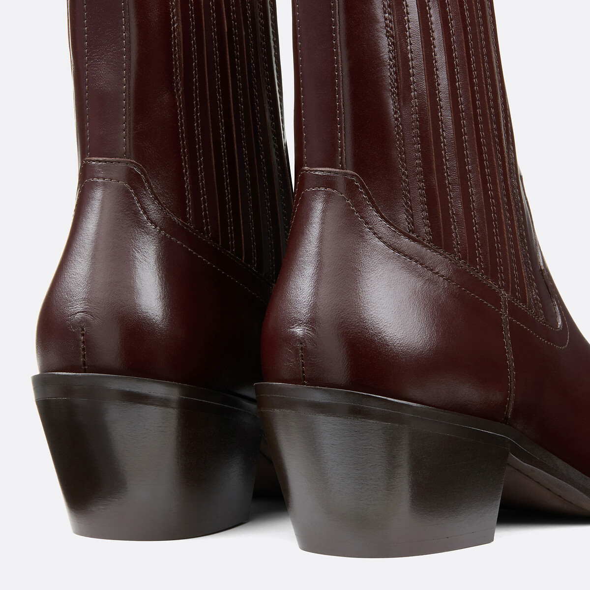 La Redoute Collections Botas estilo vaquero de piel — foto 3