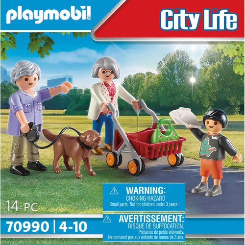 Playmobil 70990 grands-parents avec petit-fils- city life - la